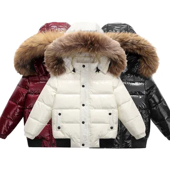Kids Winter Jacket with Large Fur Collar 1
