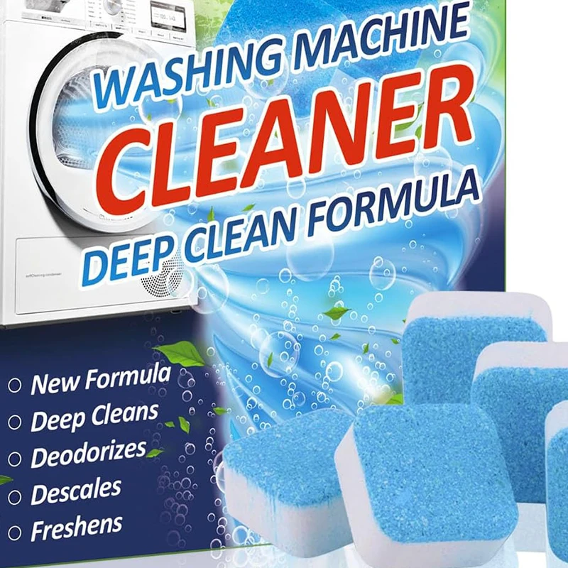 Washing Machine Cleaner Descaler Deep Cleaning Tablets For HE Front