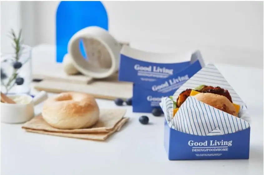 50pcs Sandwich Packaging Boxes, Hamburger, Toast & Bread Paper Trays, Disposable Fo... - SKU SHPB2233 - UGI Packaging