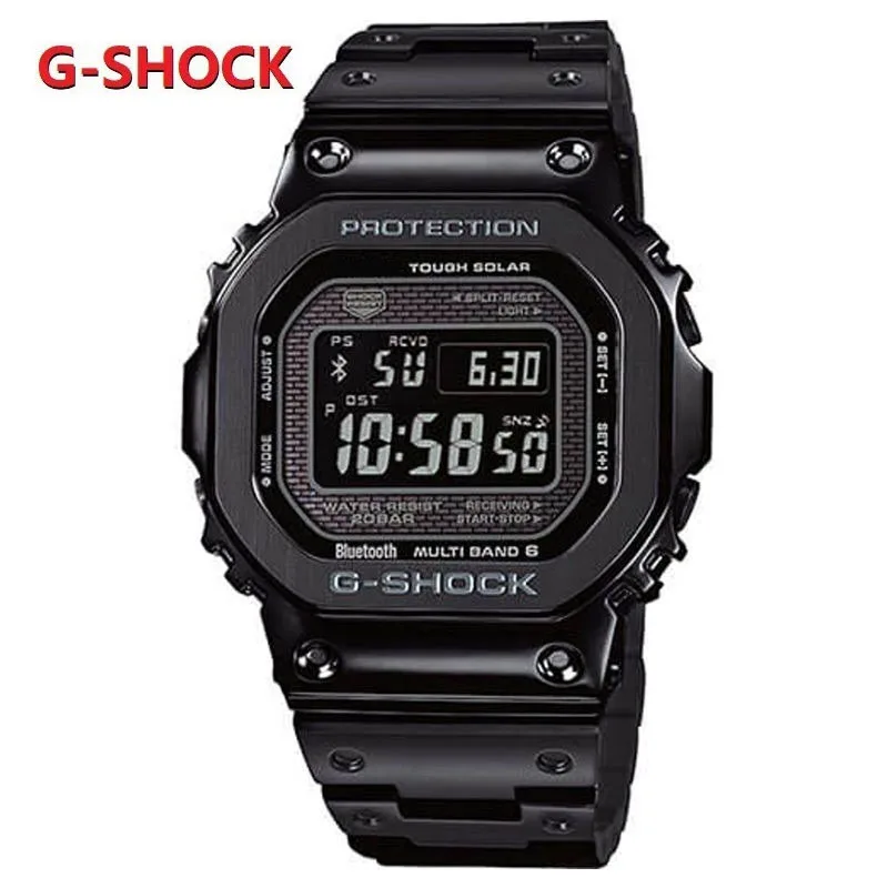 G-SHOCK GMW-B5000 Series Waterproof Watch Men's Gift Solar Men's Watch Metal Case Fashion Watch Multifunctional Stopwatch