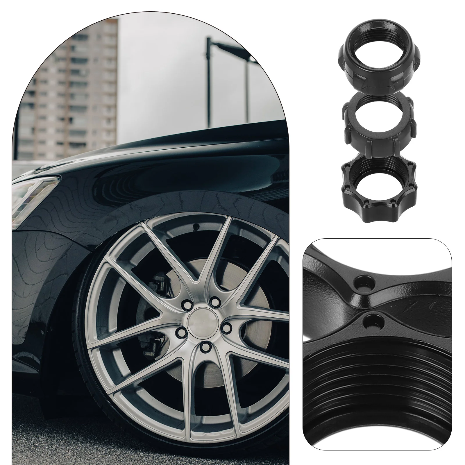 15 Pcs Car Wireless Charging Nut Accessories Mount Screw-On Head Automotive Bracket Holder Ball-Joint Fixed Adapter