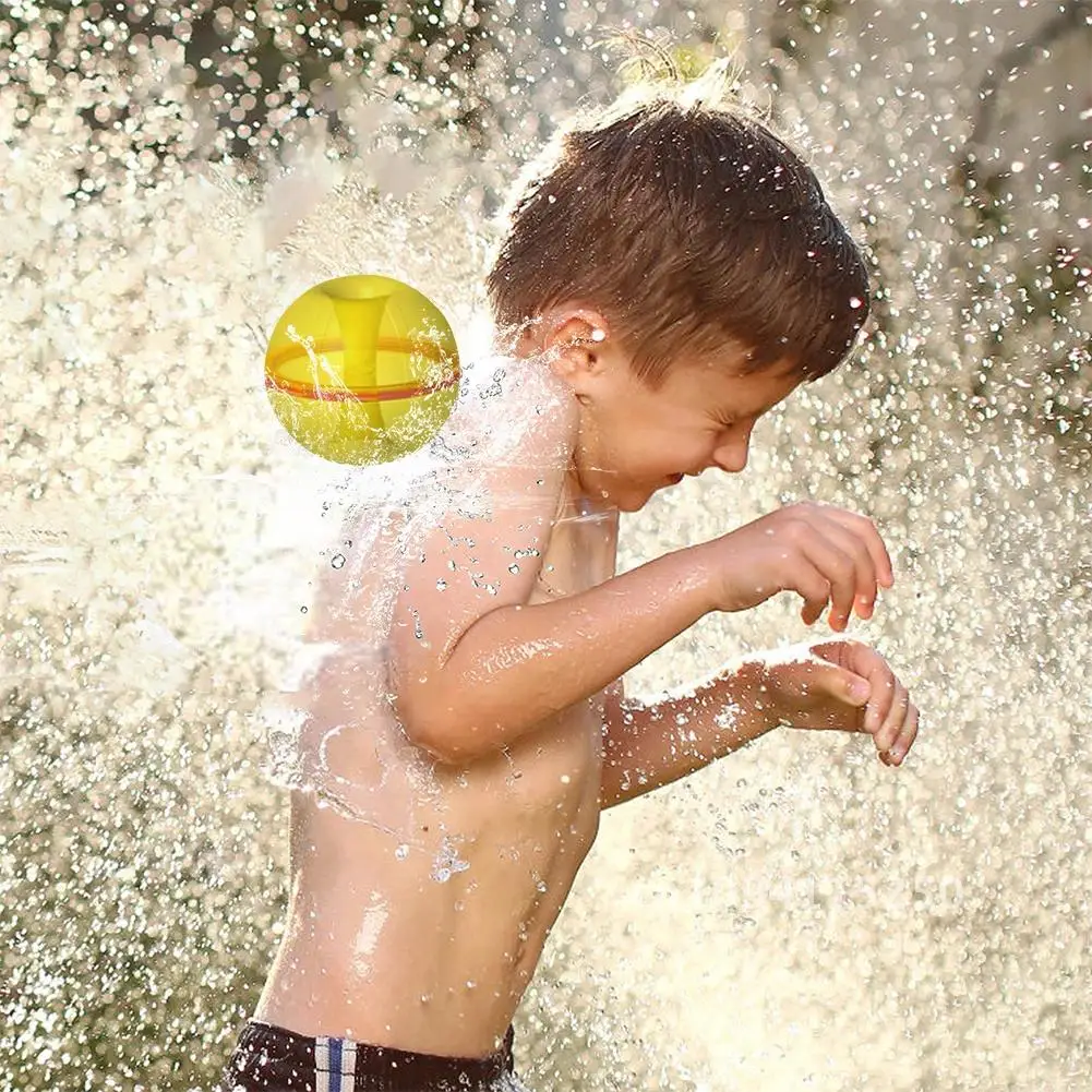 12 Pcs Magnetic Reusable Water Ball Quick Fill Pool Fun Water Mesh Toys Summer With Bath Beach Games for Fight Balloons Game Bag