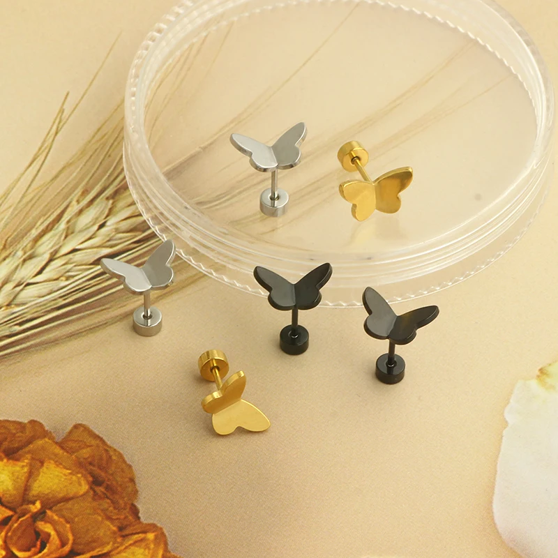 Minimalist Heart Stud Earrings for Girls 3 Metal Colors Available Simple Stylish Women Earrings Versatile Fashion Jewelry