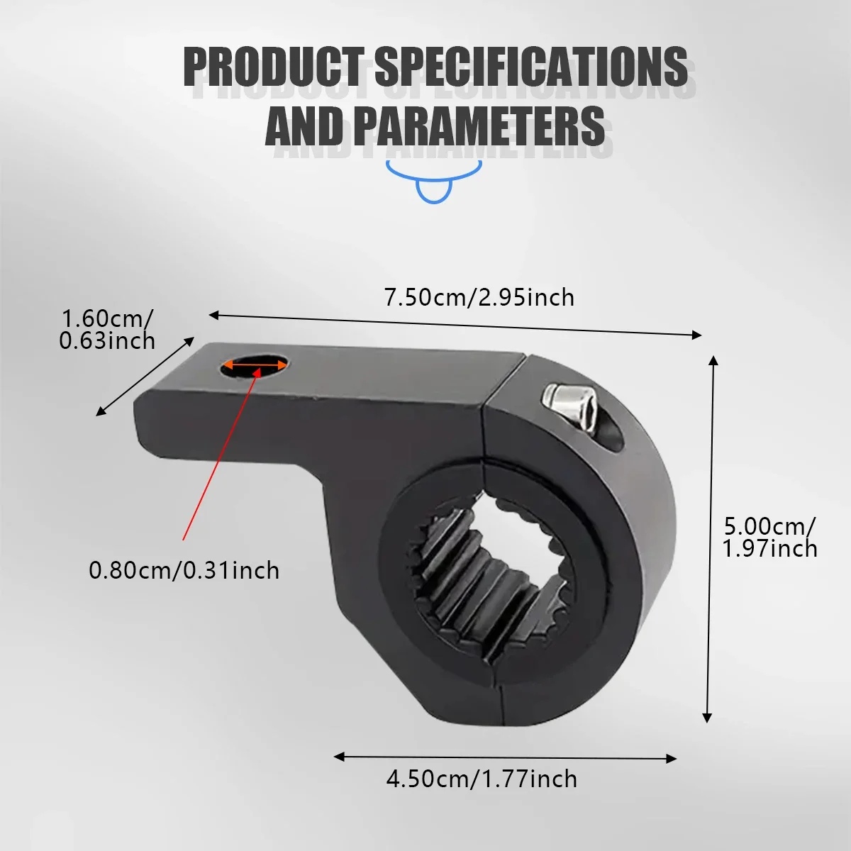 Motorcycle Light Bracket Motorcycle Headlight Clamp Motorcycle Headlight Mount