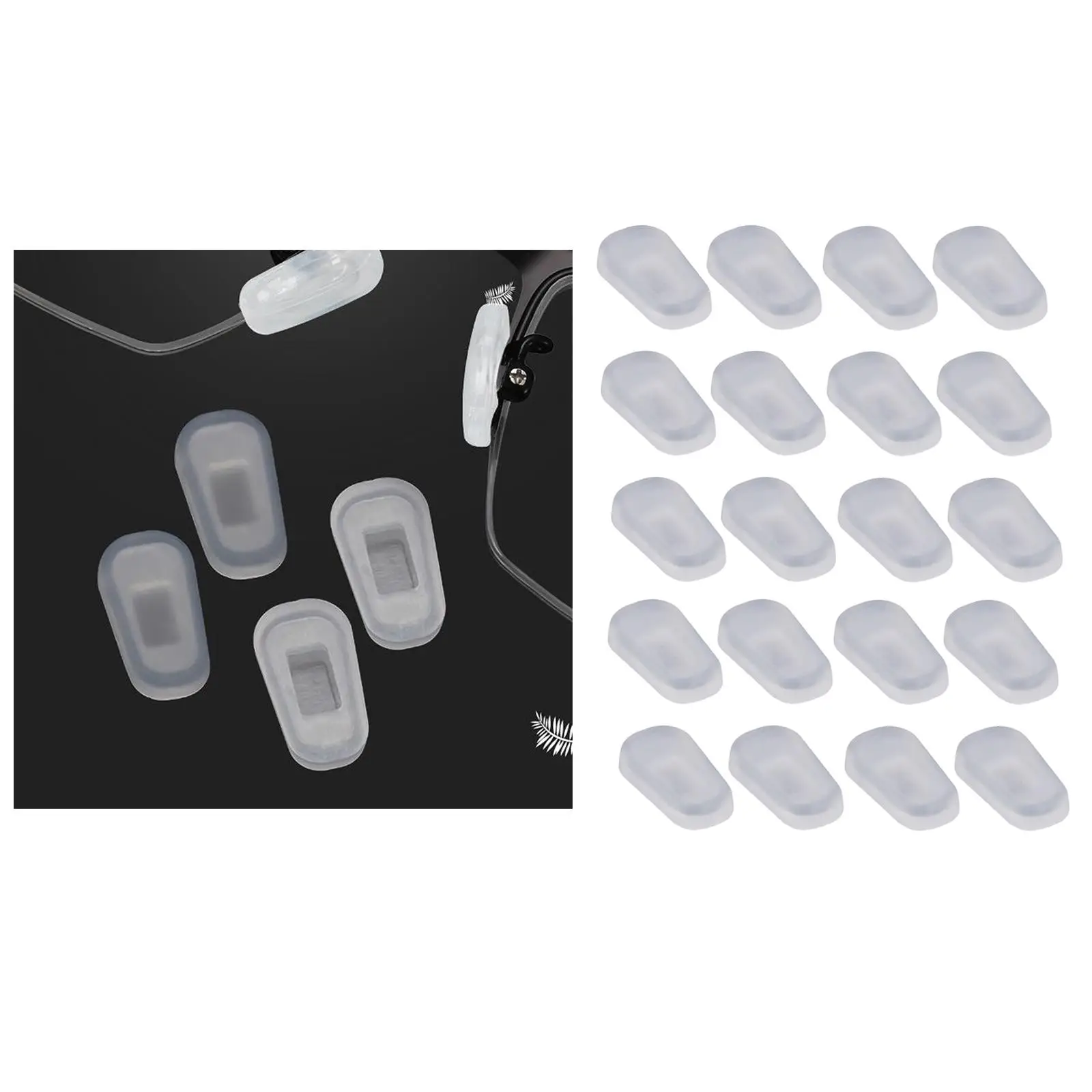 

10 Pairs Soft Eyeglasses Sunglasses Nose Pads Covers Anti- Replacement