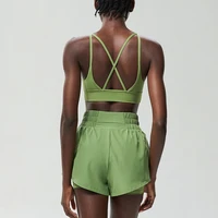 Women Outdoor Running Suit Summer Breathable Quick Dry Short Sportswear Two Pieces Fitness Yoga Set Female Workout Clothes - Image 2