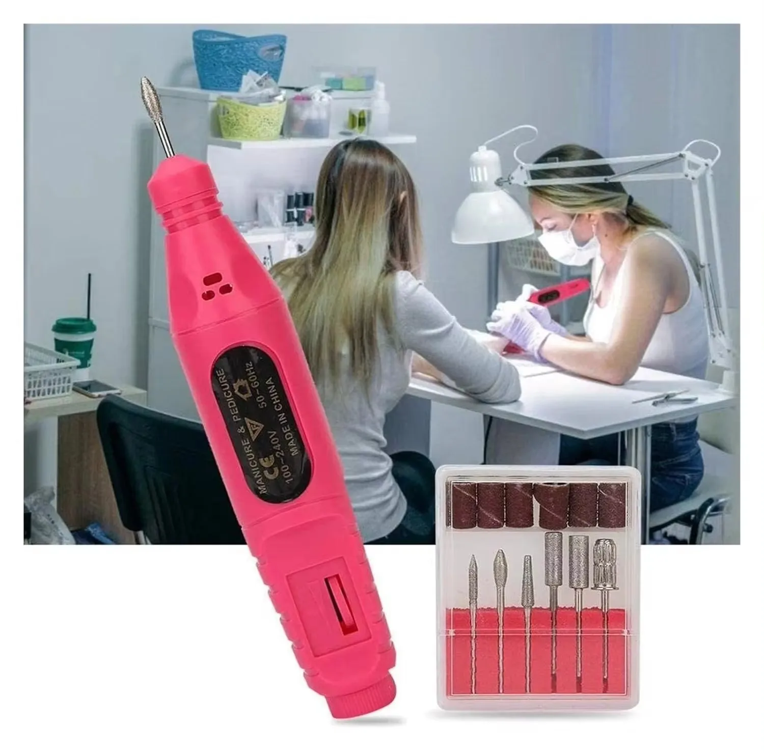 LINMANDA Nail Art Kit with 54W UV 18Pcs Lamp Glue Dryer Polisher Dead Skin Remover Finger Separator Manicure Pedicure Home Use 6