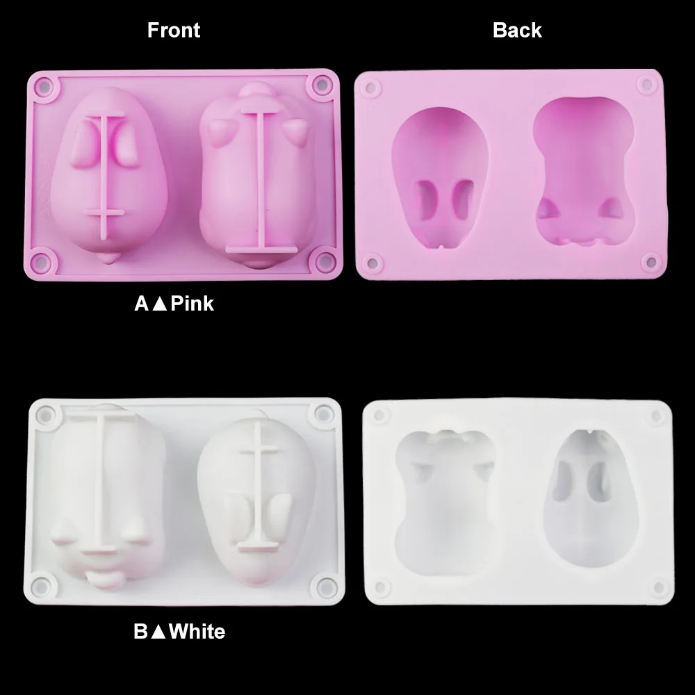 Description Picture 6 of item2022 New 3D DIY Baking Tools Non-stick Silicone Cake Mold Rabbit Pig Shapes Chocolate Mold for Pastry Pudding Jelly