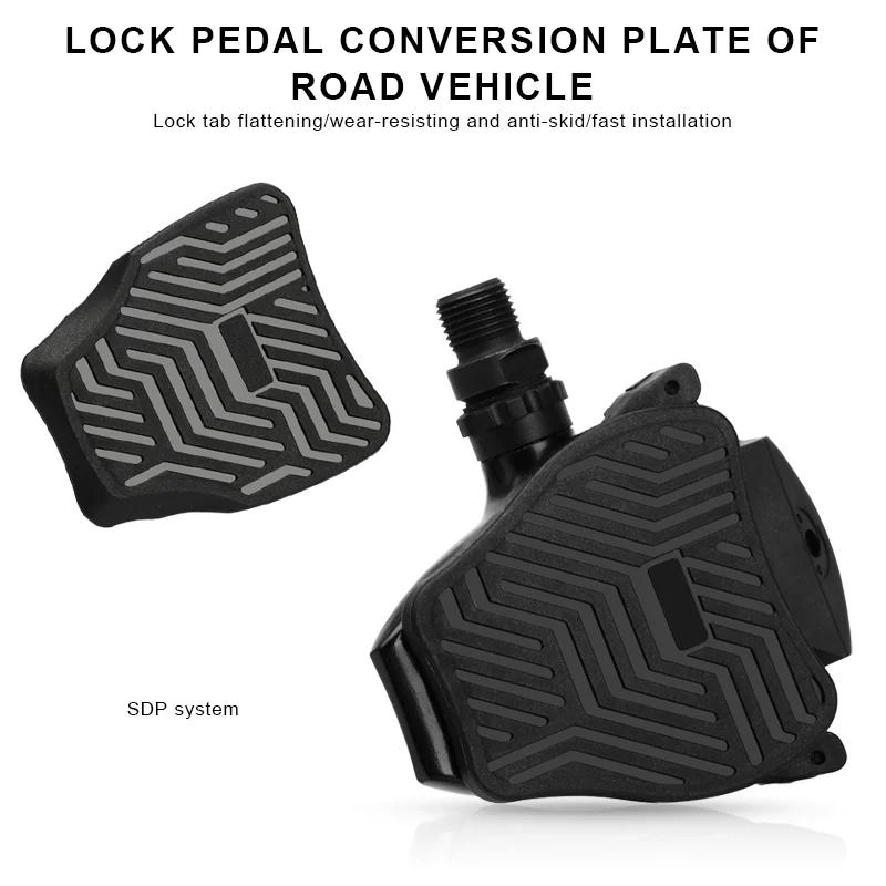 Bicycle Pedal Adapter Plate Road Bike Lock Pedal Converter Nylon