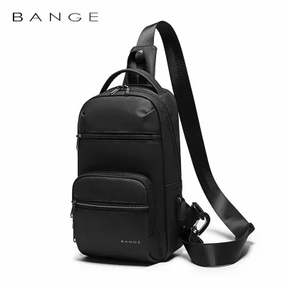 

Многофункциональная Повседневная сумка-мессенджер для мужчин, простая модная нагрудная Сумочка через плечо с USB-зарядкой