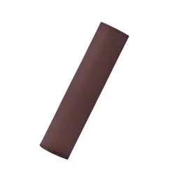Luxurious Leather and Suede Car Seat Belt Shoulder Cover - Comfortable Auto Interior Accessory (Leather Brown)
