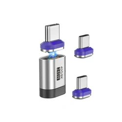 High - Power Magnetic USB - C to USB - C Fast Charge Adapter with USB4.0 and 8K Support (Adapter Type - C 3pcs)