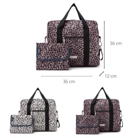Soboba Fashion Leopard Diaper Bag for Mothers Large Capacity Shoulder Bag for Newborn Baby with Nappy Changing Pad & Straps 2