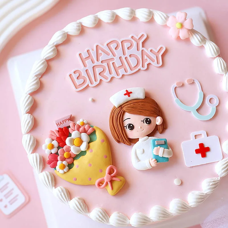 512 Internet Nurse Day Cake Decoration Medicine Box Syringe Nurse ...