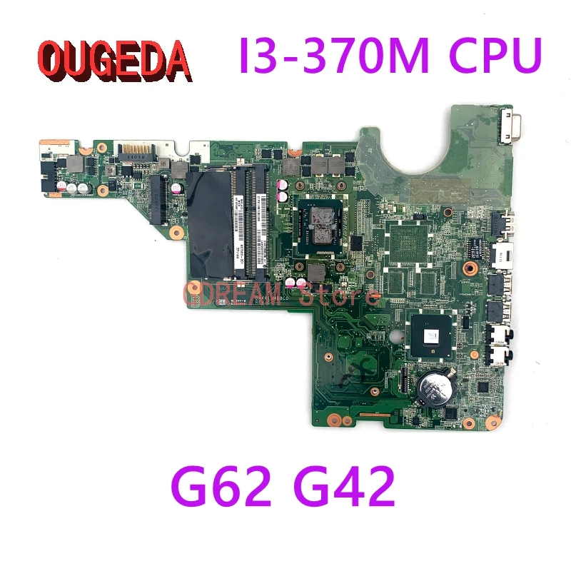 

OUGEDA DAAX1JMB8C0 637583-001 For HP Pavilion G62 G42 Laptop Motherboard I3-370M CPU onboard HM55 DDR3 main board fully tested