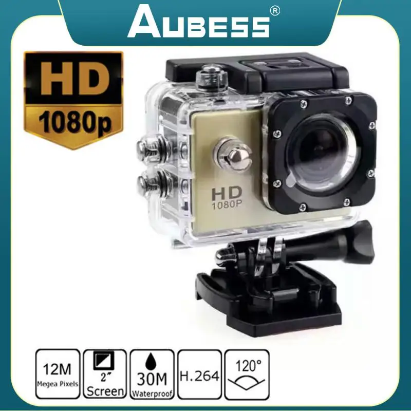 새로운 액션 카메라 HD 1080P 32 기가 바이트 야외 스포츠 액션 캠코더 야외 1.5 인치 DV 비디오 카메라 헬멧 비디오 녹화 웹캠