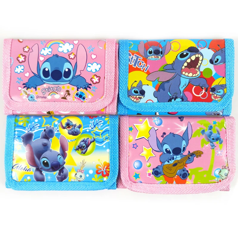 

12pcs/lot Disney Lilo Stitch Pink Blue Money Gifts Bags Birthday Events Party Decorations Kids Boys Girls Favors DIY Cute Purse