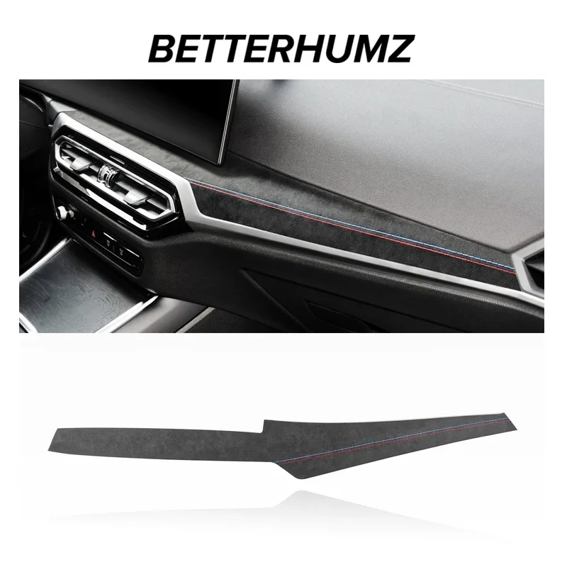 Alcantara Wrap Dashboard Cover Instrument Panel Trim Sticker Interior Accessory For BMW G20 G23 G28 G42 i3 i4 3 4 series car interior trim,dashboard lamp switch cover