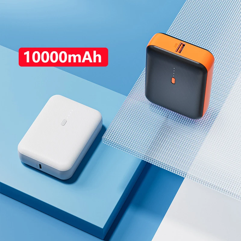 

10000mAh Portable Mini Power Bank Mobile Phone External Battery Charger Type C Powerbank for iPhone 15 14 Xiaomi Huawei Samsung
