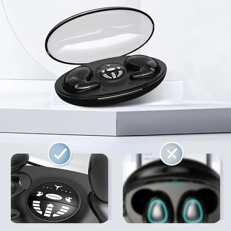 Invisible Sleep Wireless Earphone Ipx5 Waterproof Headphones Mini Sport Game Bluetooth Stereo HIFI Music Headset Earbuds