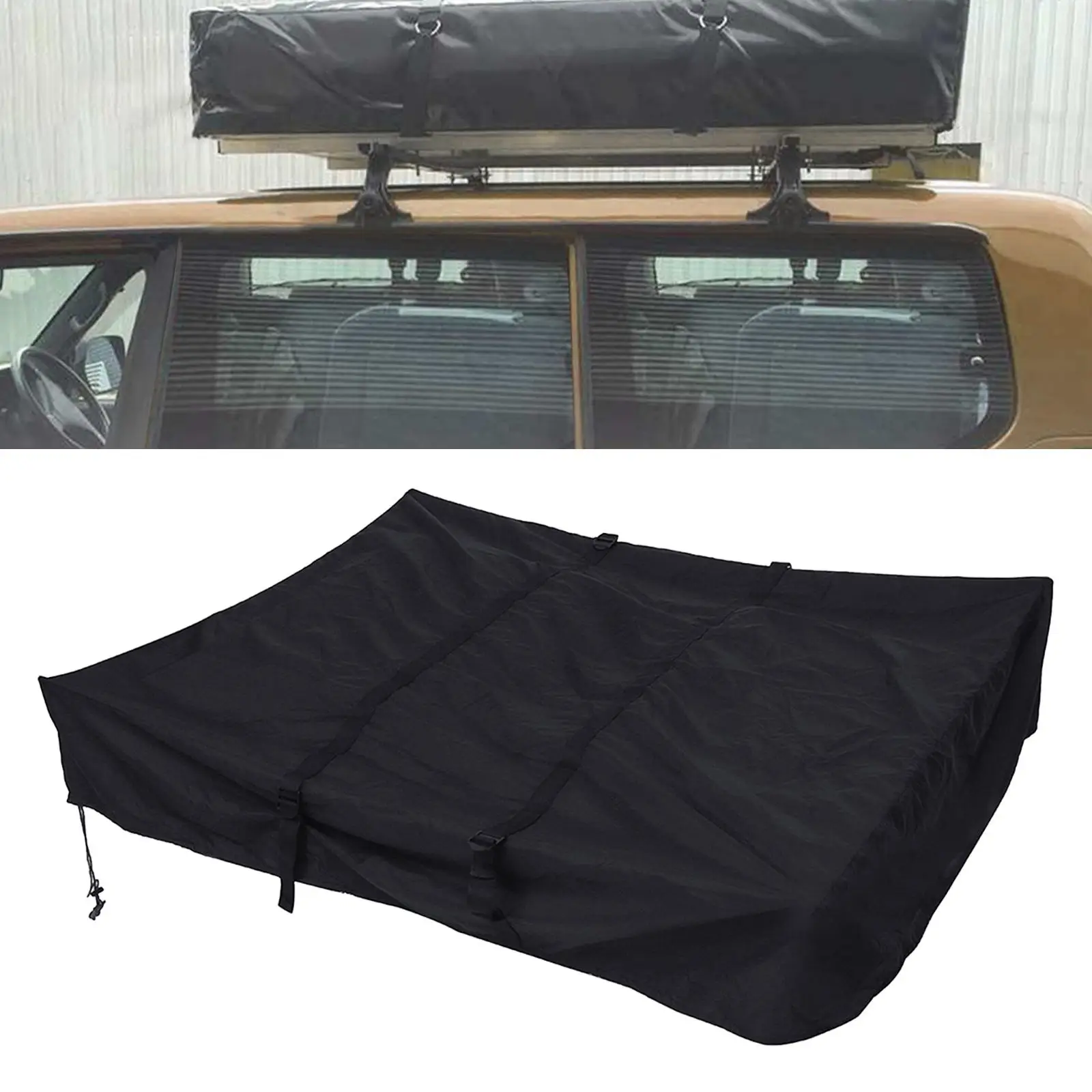 Car Roof Luggage Box Cover SUV Protective Traveling Waterproof Vans Oxford Cloth Gift 420D Heavy Duty Sedan Cargo Carrier Cover