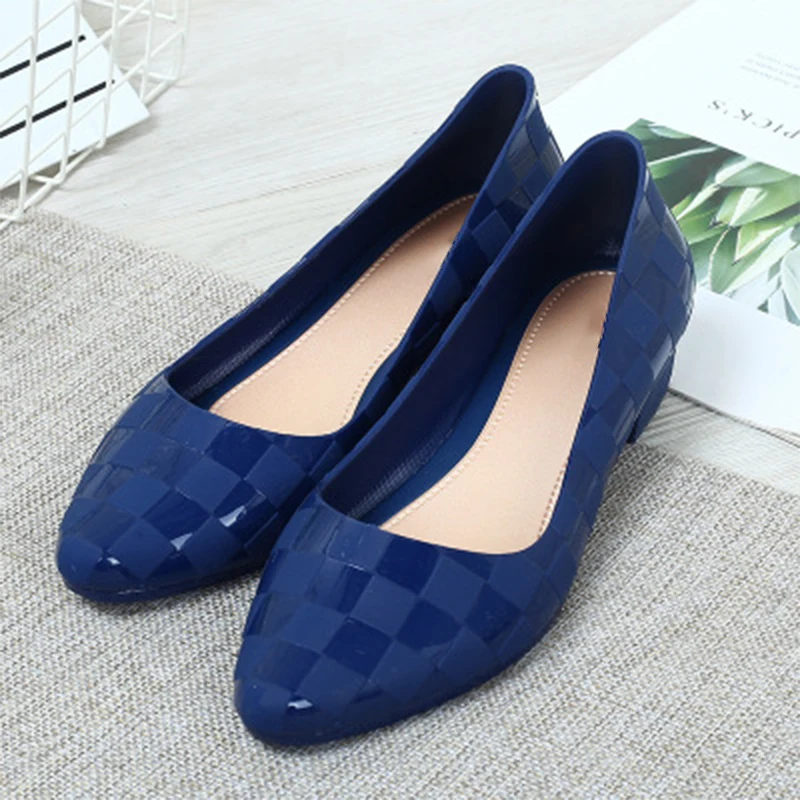 Women Low Heels 2020 Woman Fashion Pumps Women's Spring Autumn Slip On Shallow Ladies Casual Female Elegant Thick Heels Shoes