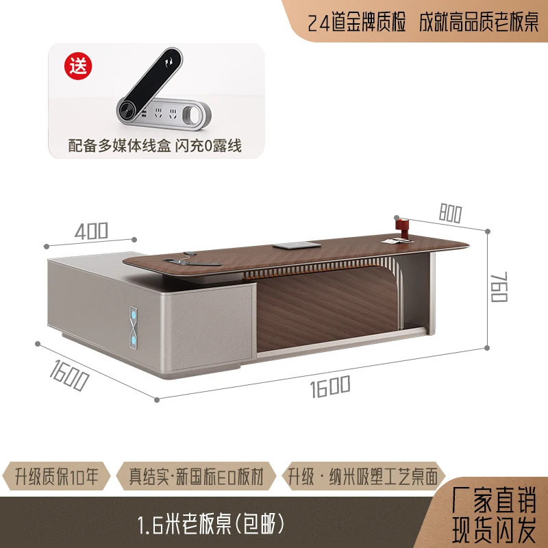 Mesa de escritório minimalista com economia de espaço, computador, recepção, escritório, gadgets, moderno meuble bureau, móveis de escritório
