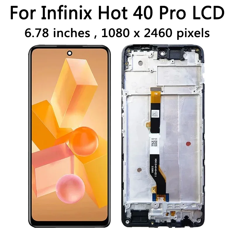  ִ LCD ÷ ġ ũ Ÿ  ǰ, Infinix Hot 40 Pro X6837  , Hot40Pro ÷, 6.78 ġ