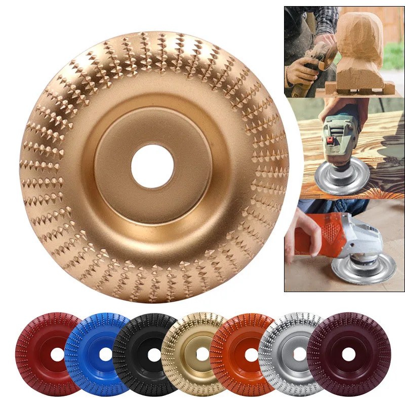 

16mm/22mm Plane Inclined Arc Carbide Coating Electric Round Wood Angle Grinding Wheel Drill Angle Grinder Tool For Woodworking