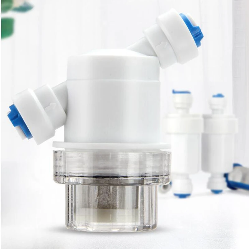 1/4inch Water Purifier Micro Filter Front Stainless Steel Mesh Sediment Particle Filter Removable and Washable