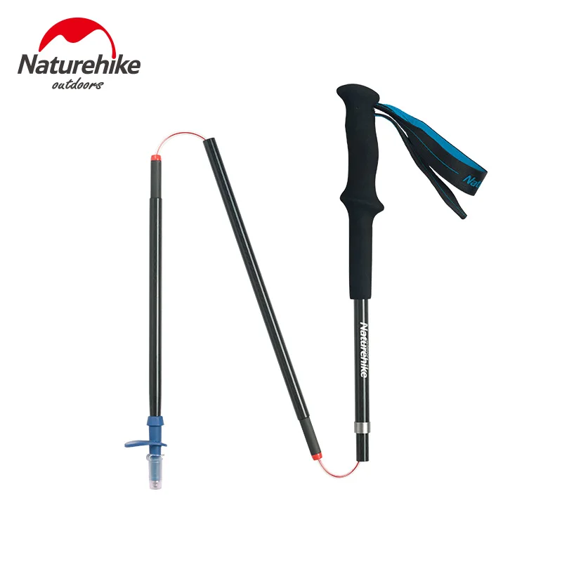 Naturehike 3 Joint Folding trekking pole,walking stick,trekking poles Carbon Fiber Climbing Alpenstocks Ultralight Telescopic For Nordic Walking