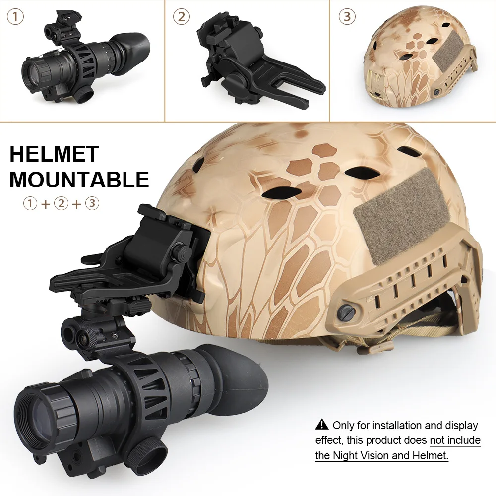 Metall NVG Helmhalterung Halter für PVS18 PVS14 Zubehör J-Arm-Adapter – Detail 13