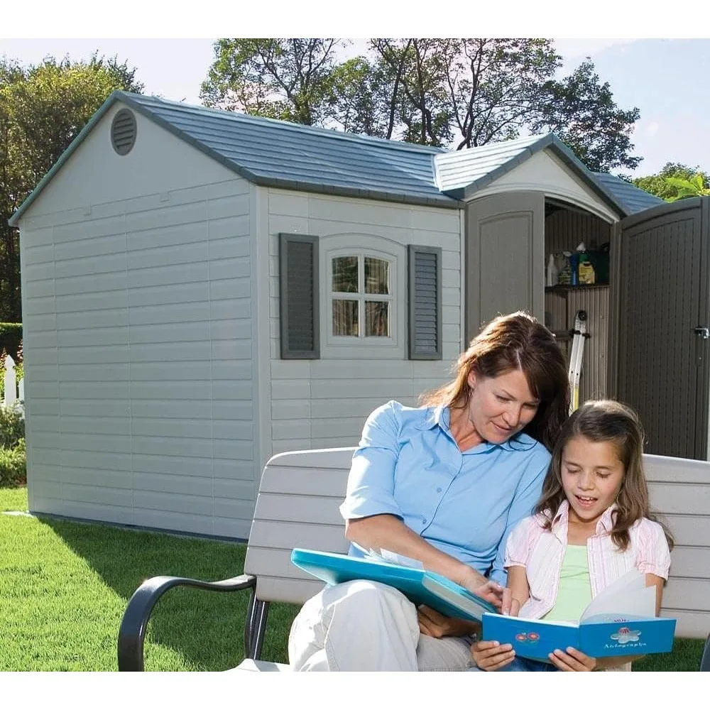 6446 Outdoor Storage Shed, 8 x 15 Foot, Desert Sand 3