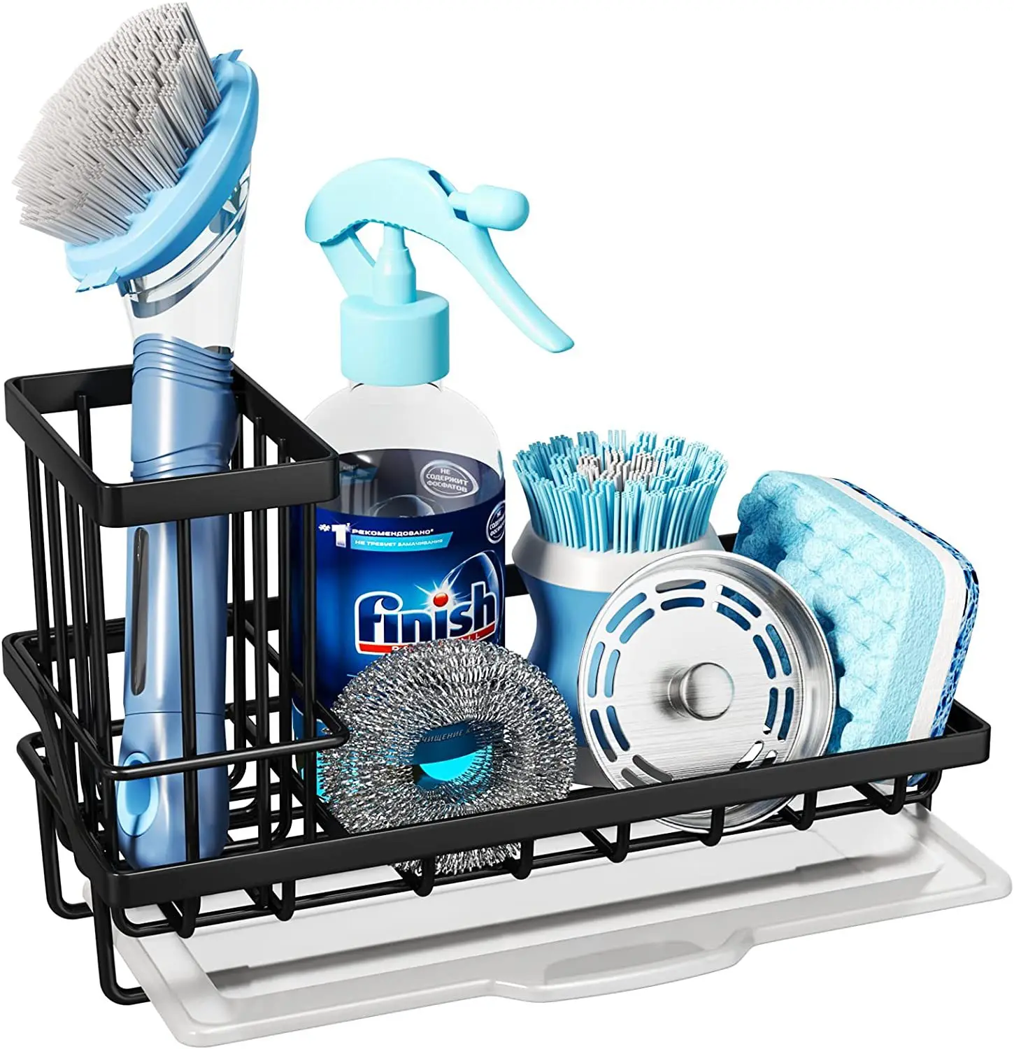 Kitchen Stainless Steel Sink Drain Rack Sponge Storage Sink Counter Top Organizer Rack Towel Rack Organizer Kitchen Accessories 6