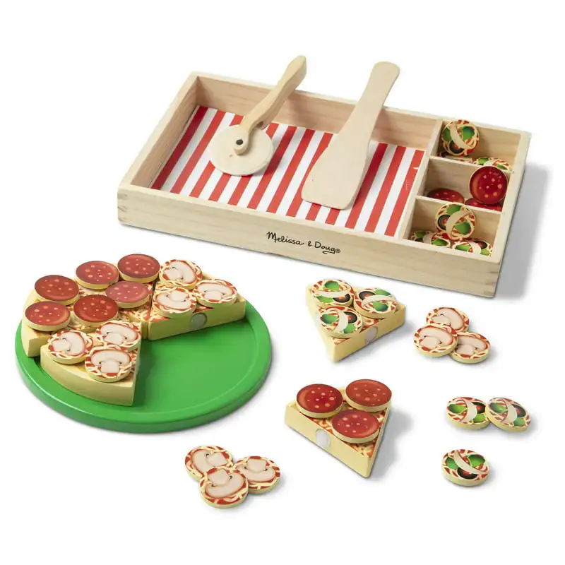 

Pizza Party Play Food Set With 36 Toppings Silicone for air fryer Accesorios freidora Cooling rack Cake pan for baking Roti pan