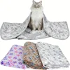 3pcs/1pc Thickened Pet Blankets with Paw Print & Bone Patterns - Soft Plush Machine Washable Dog Blankets for All Dog Sizes 2
