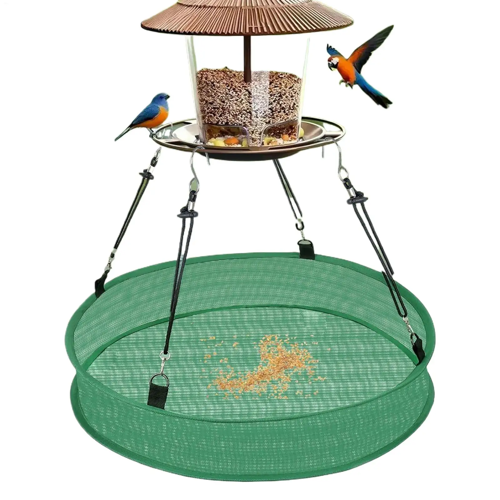 Bird Feeder Tray Humming Bird Feeder Tray Weatherproof Feeding Device Heavy Duty Catcher Tray for Balcony Backyard Garden Yard