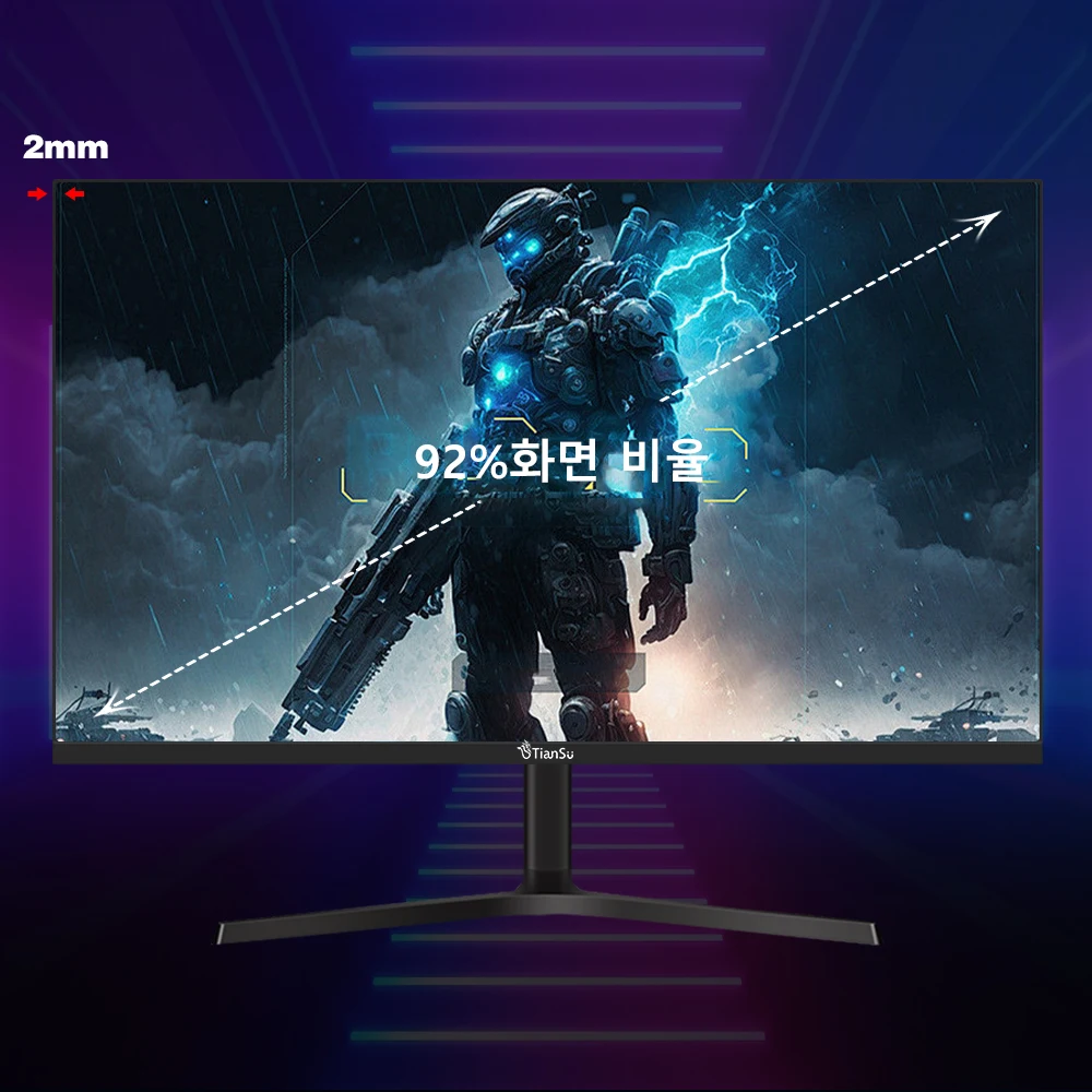 TIANSU 32 ġ PC , 144Hz Ips ÷, Ʈ ũž ̹ ,  г HDMI ȣȯ DP, 3440x1440P