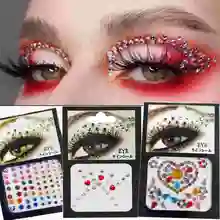 

Eyes Sticker Diamond Glitter Stickers Makeup Tattoo Crystal Eyeshadow Face Sticker Fashion Rhinestone Beauty Eyeliner Makeup