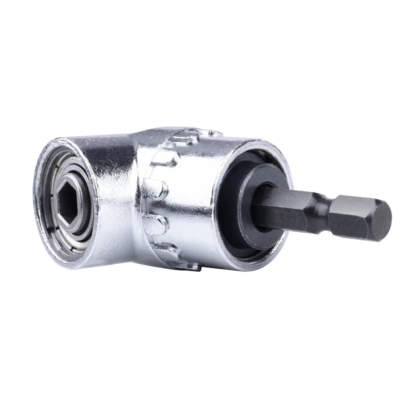 מחזיק סוקט מברגה בזווית של 105 מעלות עם ביט הקסדה, מתאים למקדחה, ראש מברגה בזווית, לא כולל סט