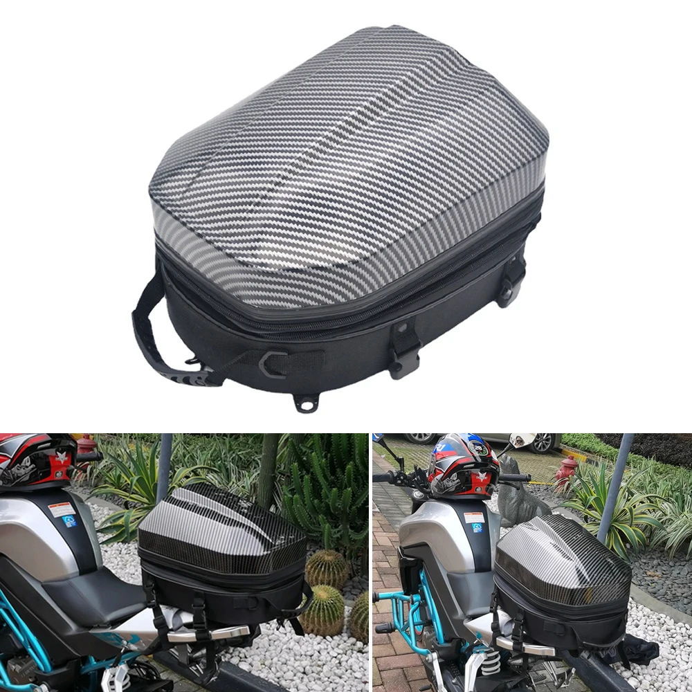 

Motorcycle Universal ABS Waterproof Helmet Tail Bag Hard Case Tailbag Tool Bags Travel Equipment For BMW YAMAHA KAWASAKI R1250GS