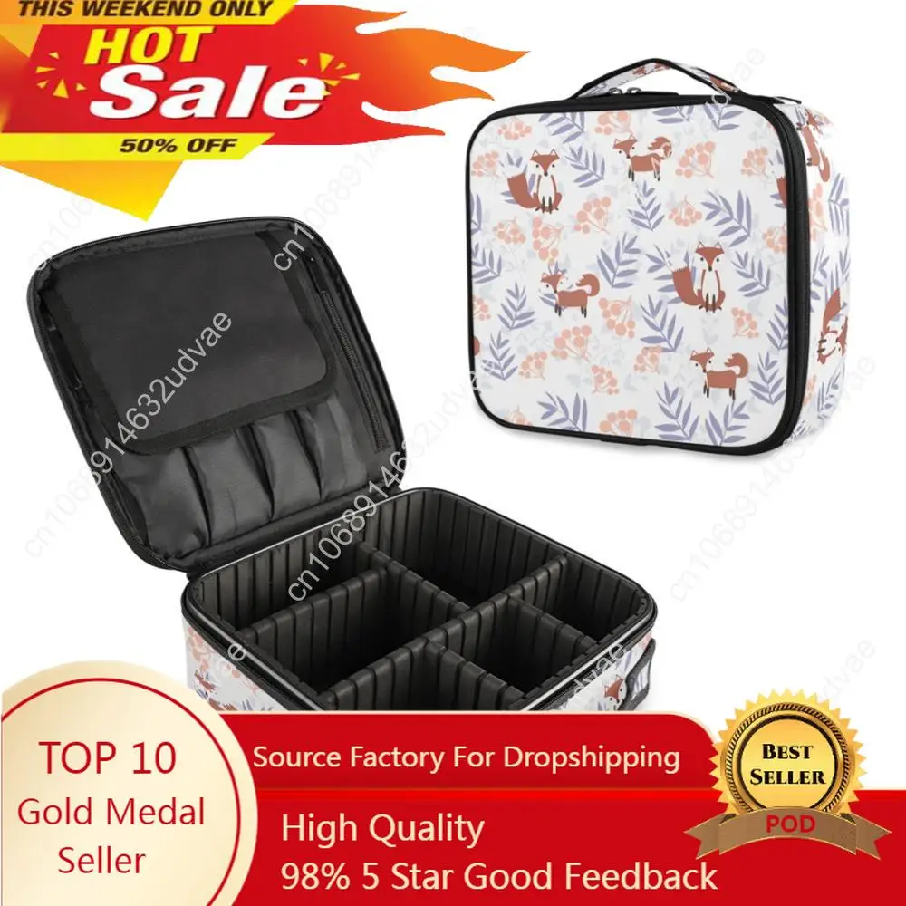 Christmas Printing Luxury Professional Cosmetic Makeup Bag Travel Organizer Case Beauty Necessary Make Up Storage Beautician Box professional extruder hotend upgraded v2 0 for bambu lab x1 x1c p1p p1s extrusion head for stable 3d printing dropship