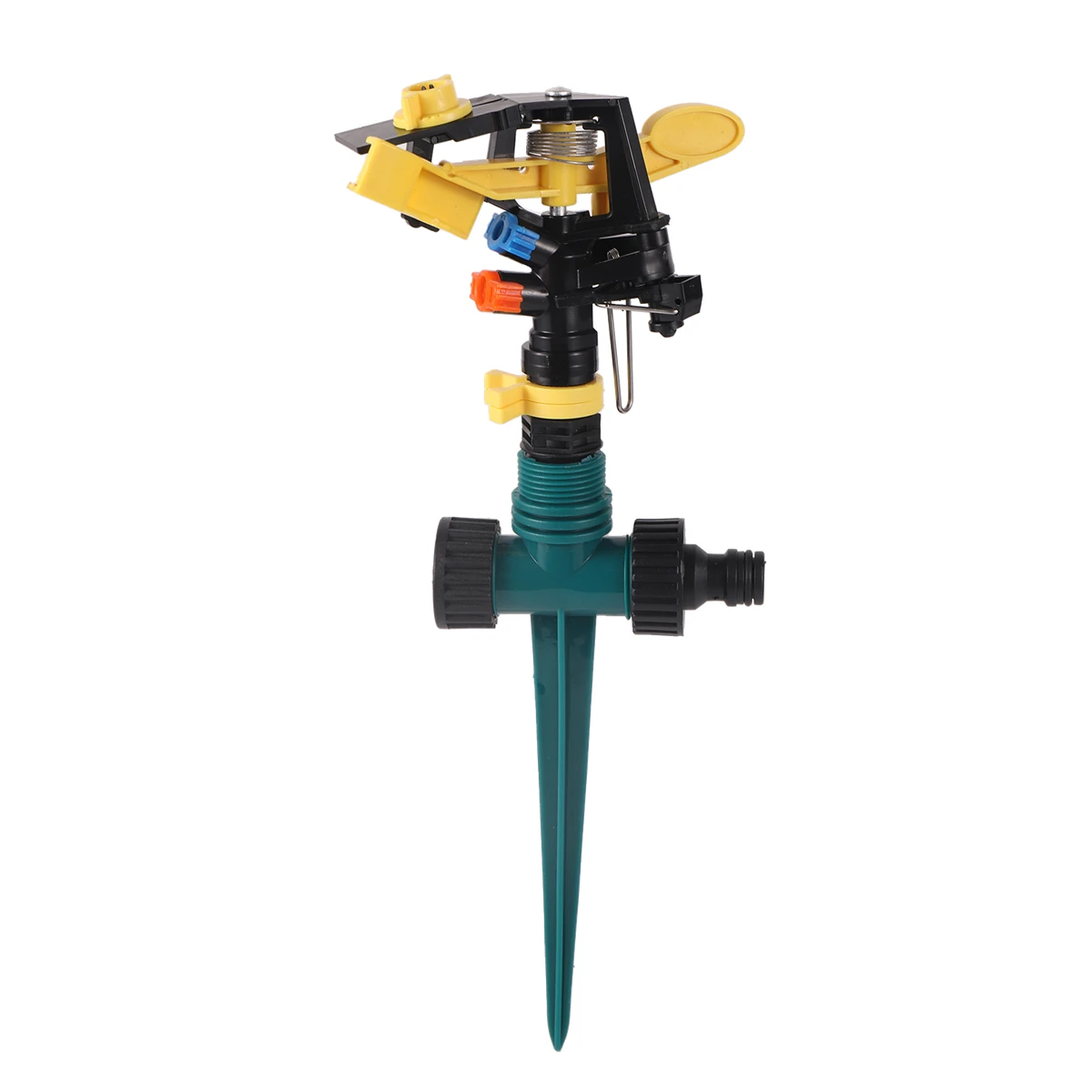 1/2" Male Thread Double Nozzle Yellow-Winged Adjustable Rocker Sprinkler with 3-Kinds Bracket Kit 360 Degree Garden Lawn Nozzle garden sprinkler irrigation sprinklers garden irrigation nozzle garden sprayer nozzles