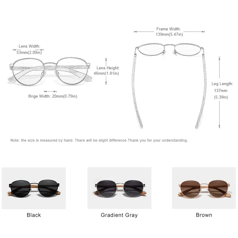 KINGSEVEN Sunglasses For Men UV400 Polarized Women’s  Eyeglass Frame Natural Wood Fashion Sun Glasses  Protection Eyewear - Image 2