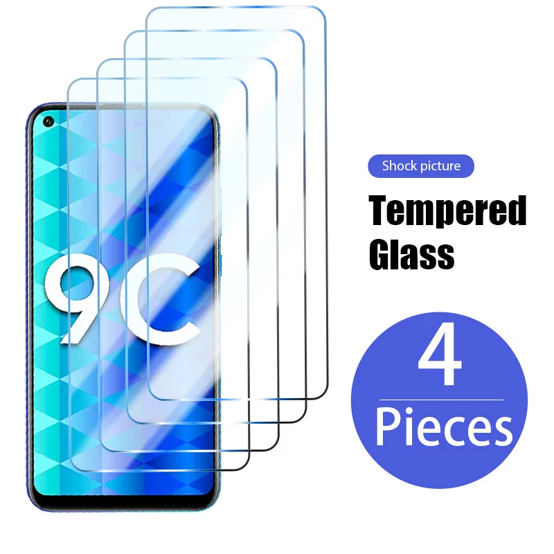 4 шт. закаленное стекло для Honor 30 20 10 9 10X 9X Lite Pro Защита экрана 9A 8A 10i 20i 30i 9S 8S 8X 9C 8C