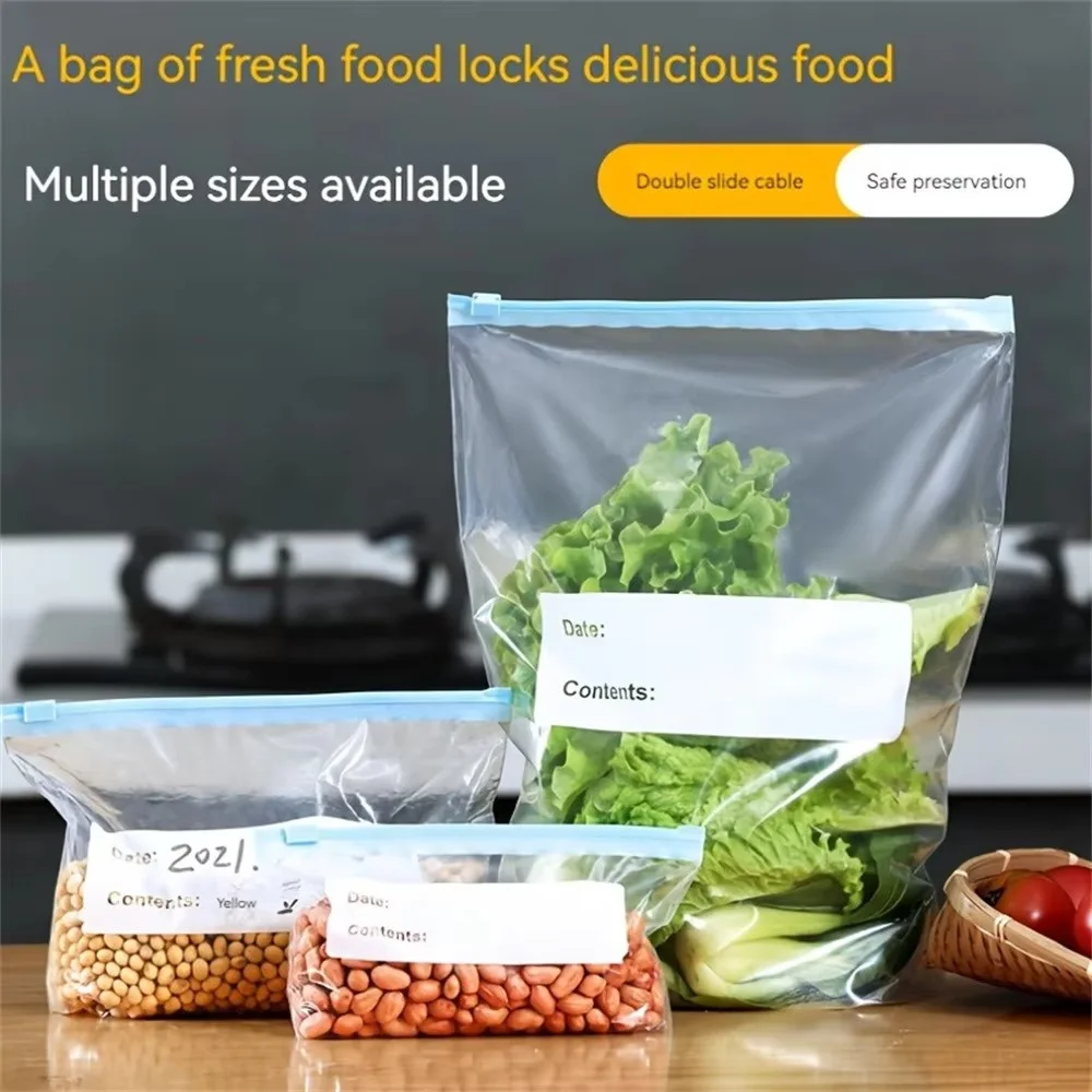 Food Storage Bags BPA-free Freezer Bags Leak-proof Reusable Fresh Bag Ziplock Storage Bags Seal Bags - 2