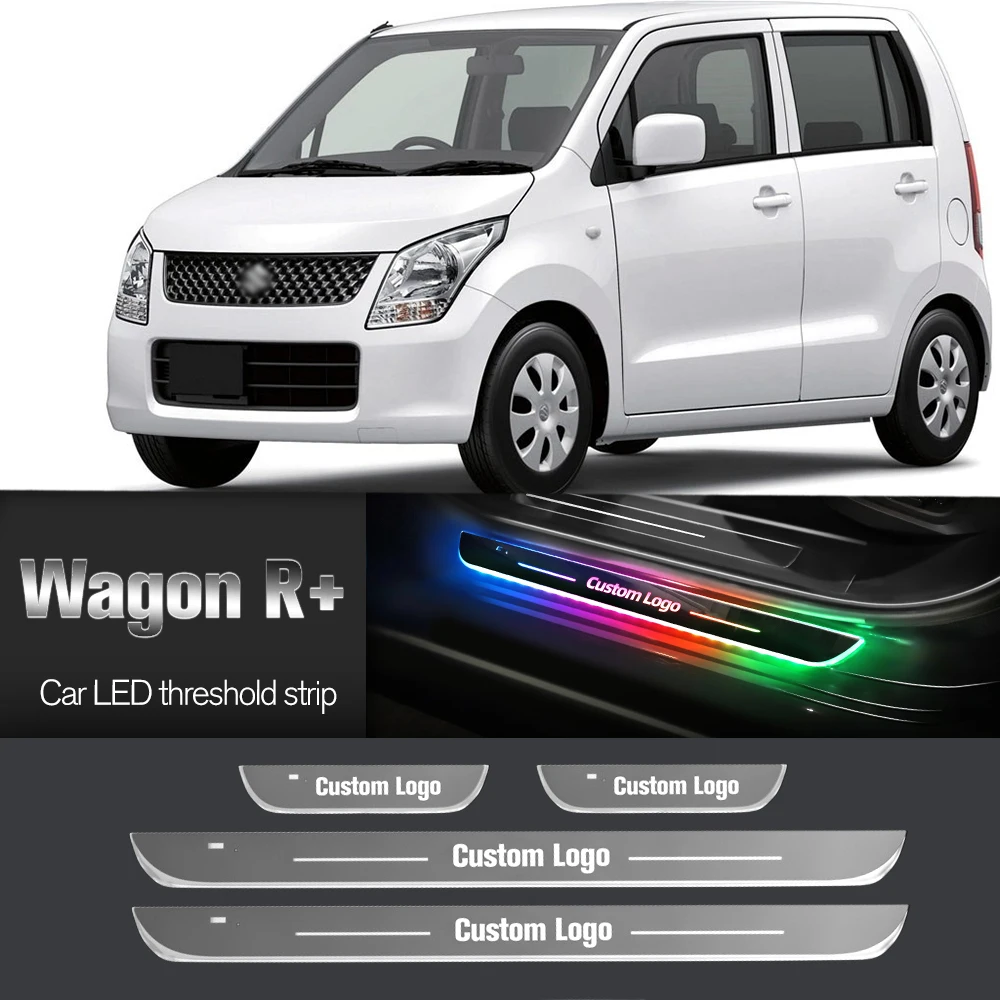 

Car Door Sill Light For Suzuki Wagon R+ 1997-2008 2002 2003 2007 Customized Logo LED Welcome Threshold Pedal Lamp Accessories