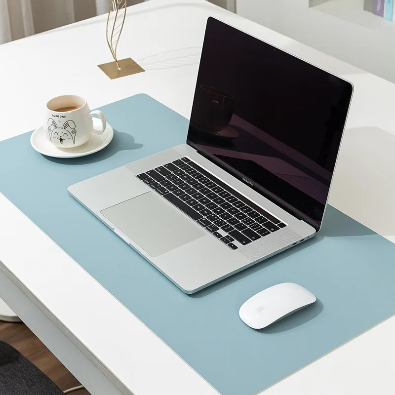 40X80CM Office Computer Desk Protector Mat Doule Side PVC Leather Anti-Slip Table Mouse Keyboard Pad 5
