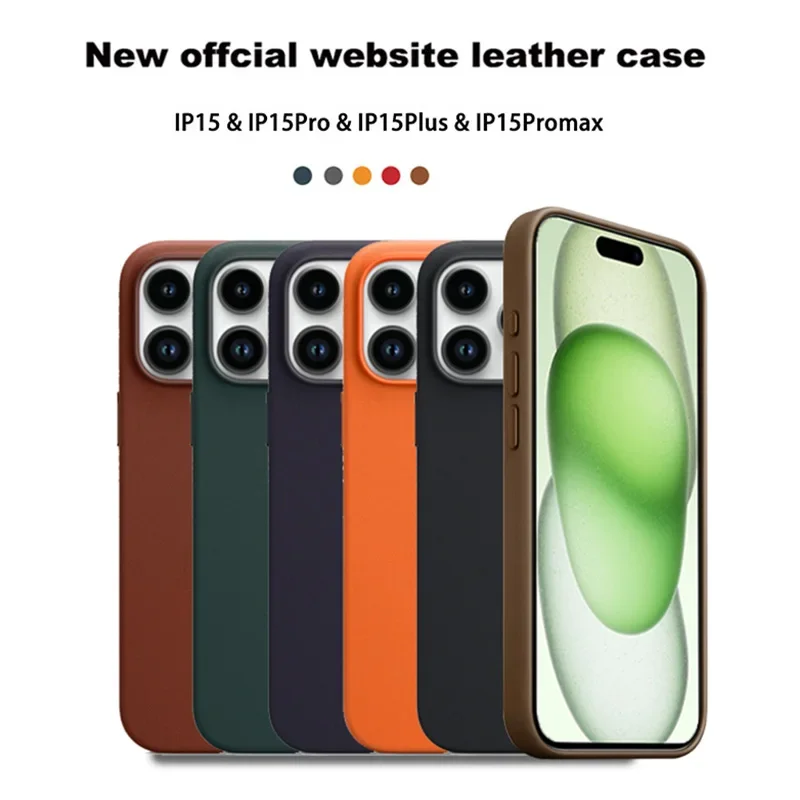 

Официальный оригинальный Apple кожаный чехол Magsafe для Apple iPhone 14 15 Pro Max Plus, чехол с магнитной крышкой и беспроводной зарядкой