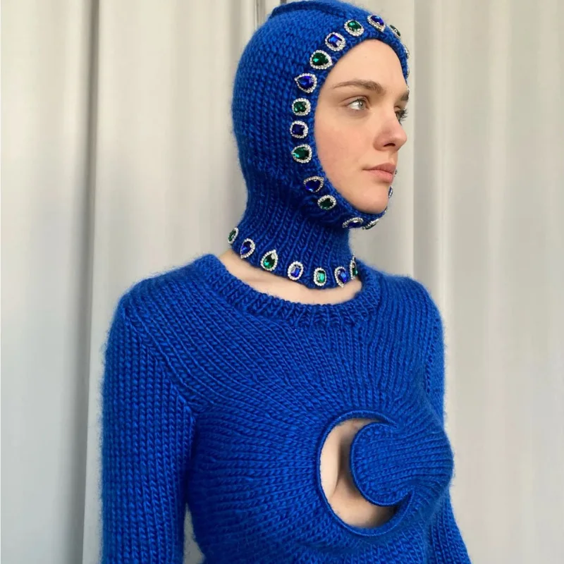 2023-unisex-new-hand-woven-gem-set-or-metal-studs-woolen-pullover-hat-neck-guard-hood-stylish-and-versatile